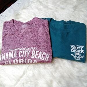 Two souvenir T-shirts Men's Sz L